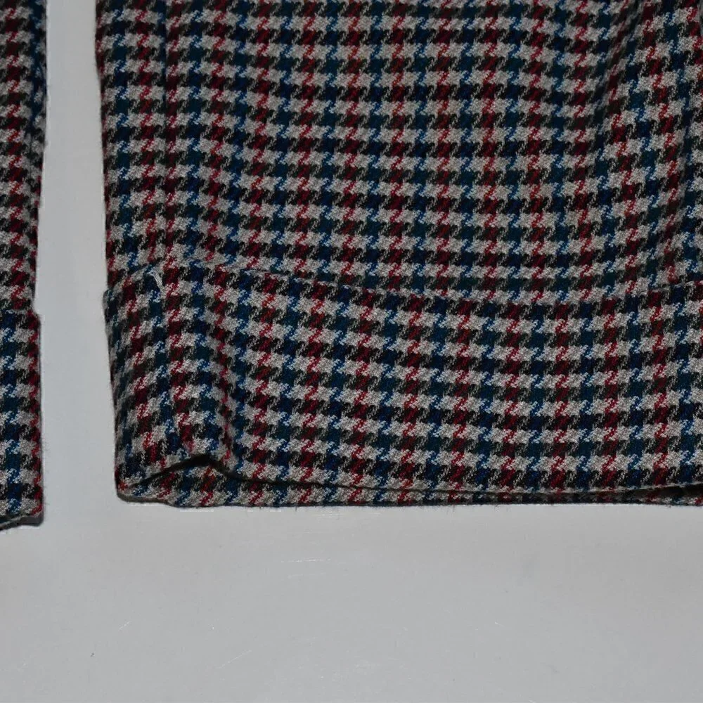 J. Jill Houndstooth Pull On Cuffed Hem Pants Size 8